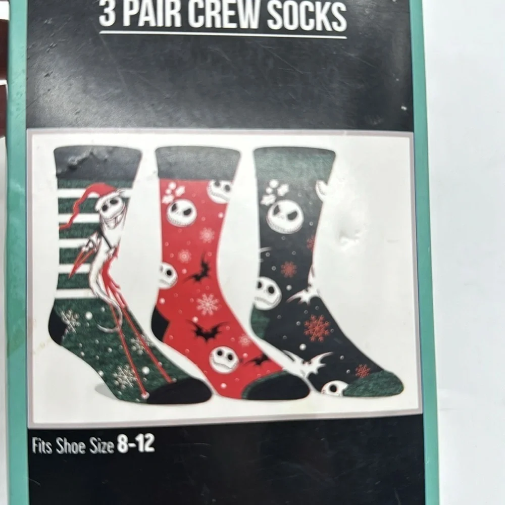 The Nightmare Before Christmas 3 Pair Crew Socks
